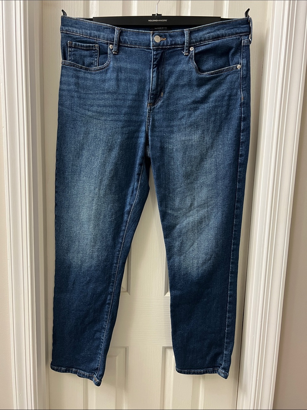 Banana Republic Dark Blue Girlfriend Mid-Rise
